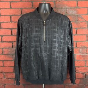 Akwa Unisex Medium Black Quarter-Zip Windbreaker –‎ Grannycore, Casual, Cozy